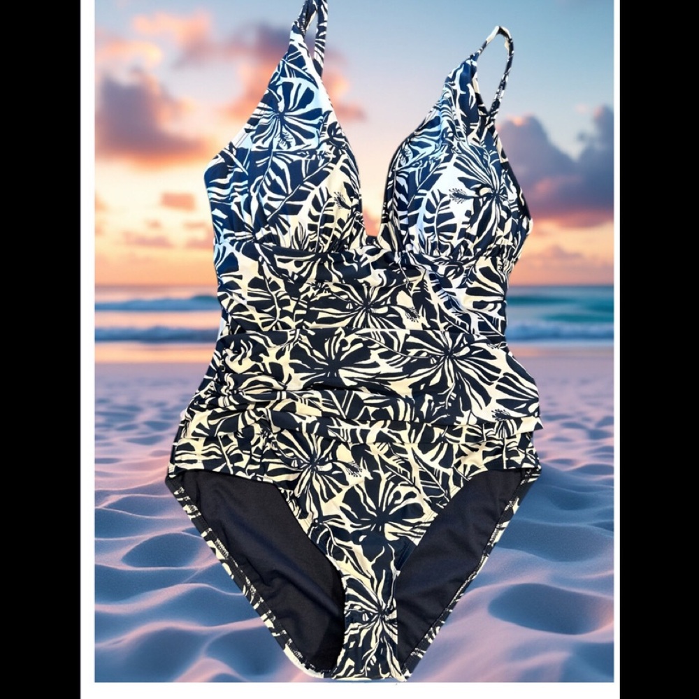Ellen Tracy ONE PIECE SWIMSUIT Tummy Control